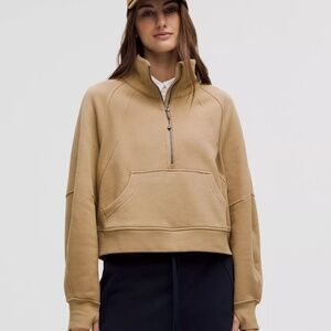 Lululemon Scuba Oversized Funnel Neck Half Zip size XS/S Blue Nile BNIL